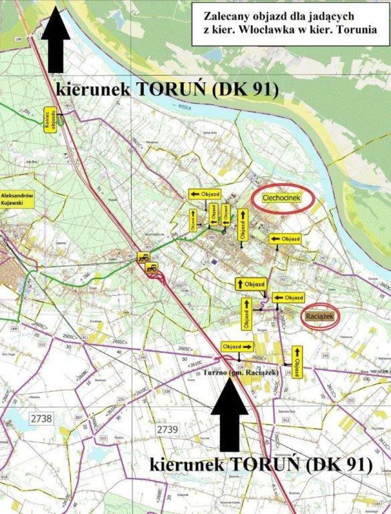 3b TRANZYT z kier. Włocławka w kier. Torunia