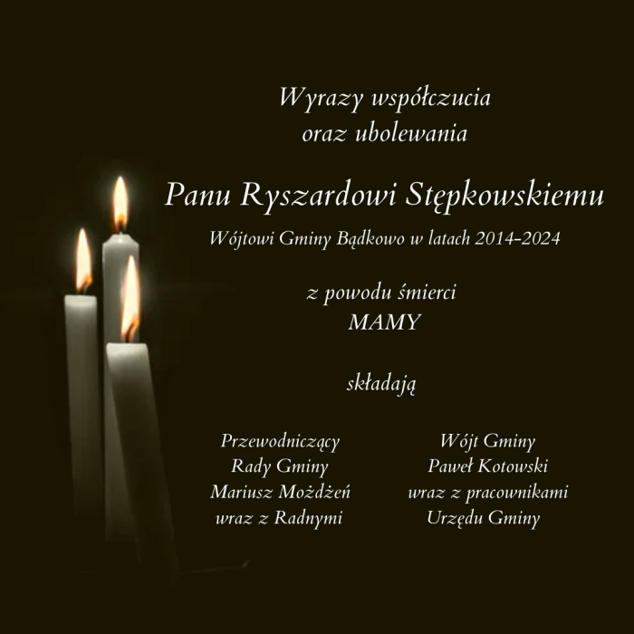 kondolencje - stępkowski