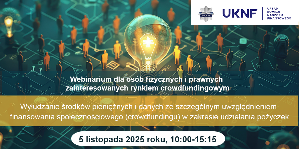 Zaproszenie na webinar CEDUR "Wyłudzanie środków pieniężnych i danych ze szczególnym uwzględnieniem finansowania społecznościowego w zakresie udzielania pożyczek"